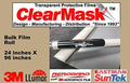 24 X 96 Fabricated Paint Protection Film Roll, 8 Mil Clear Urethane Film, Pack of 2 K34287