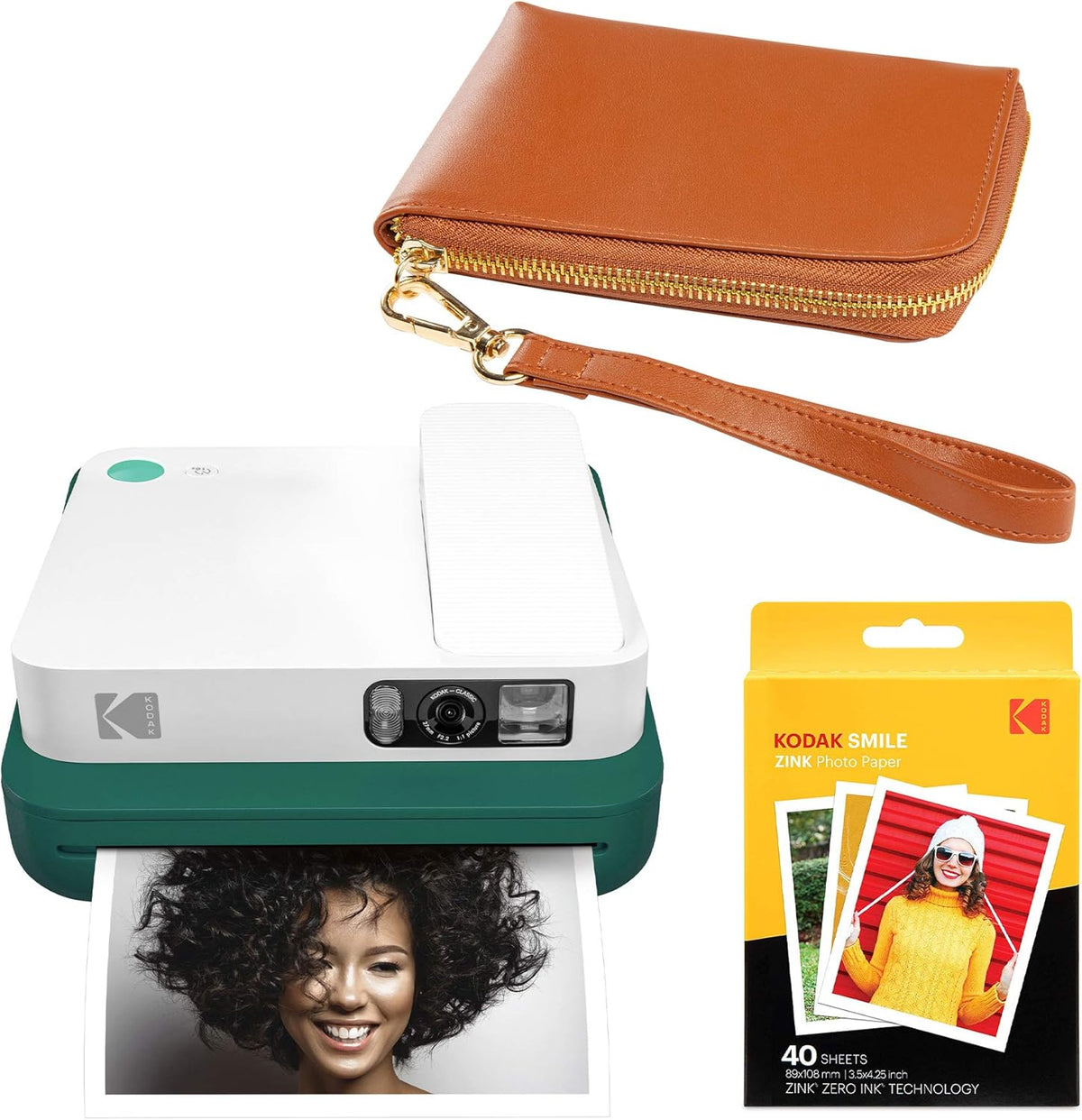 Black Digital Instant Camera with Bluetooth W2385