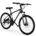 26'' Mountain Bikes 21 Speeds Double Disc Brake Gray D257846