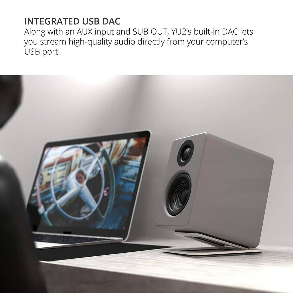 Matte Gray Powered Desktop Speakers U57620