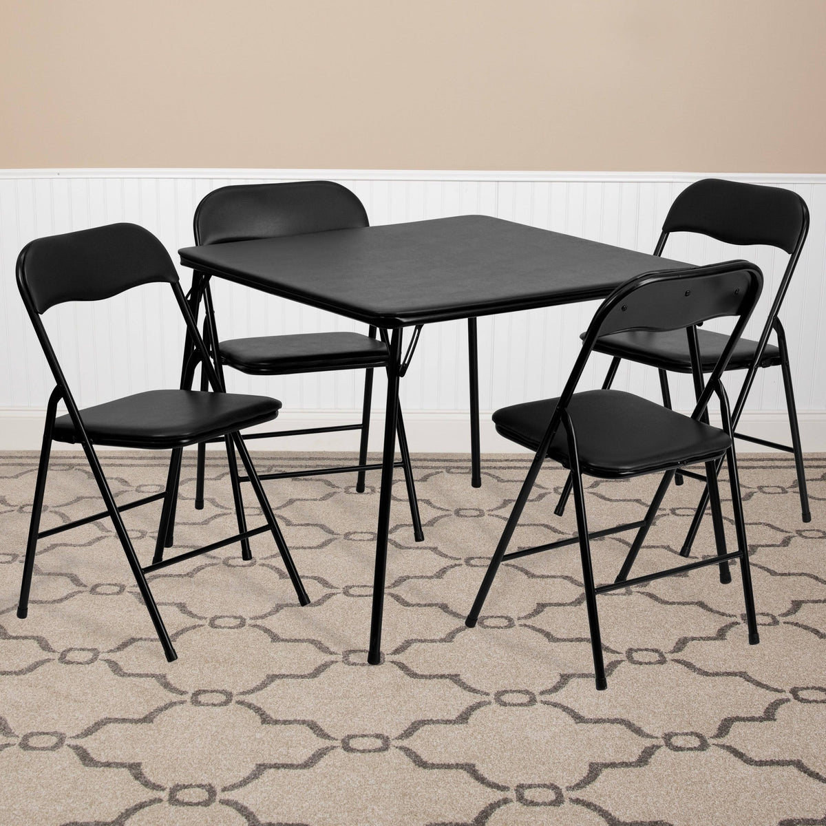 5 Piece Folding Card Table and Chair Set B879110
