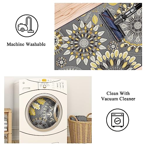 Farmhouse Kitchen Rugs Sets of 3, Non Slip Washable Kitchen Mat S622