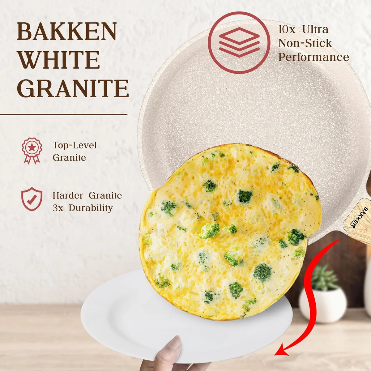 20-Piece Granite Non-Stick Kitchen Cookware Set Z865770