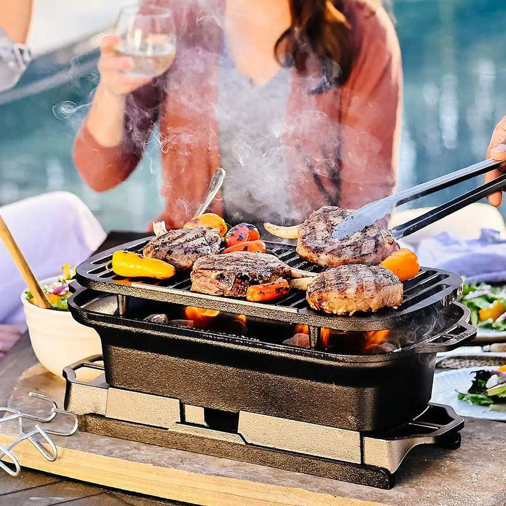Cast Iron Charcoal Grill E776098