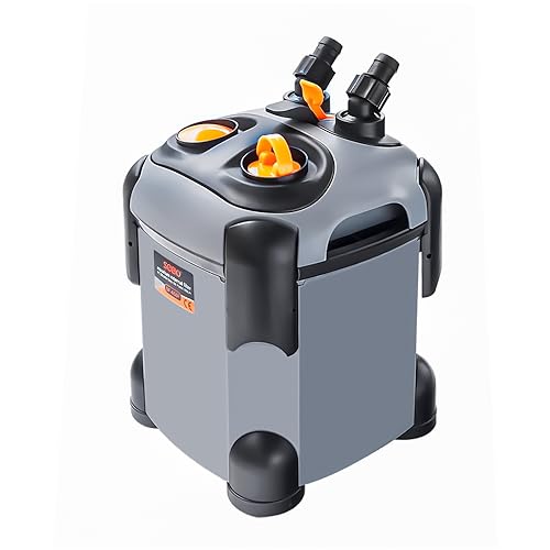 Canister Filter with 3 Media Trays Spray Bar External Canister Filter for Fish Tank W2317
