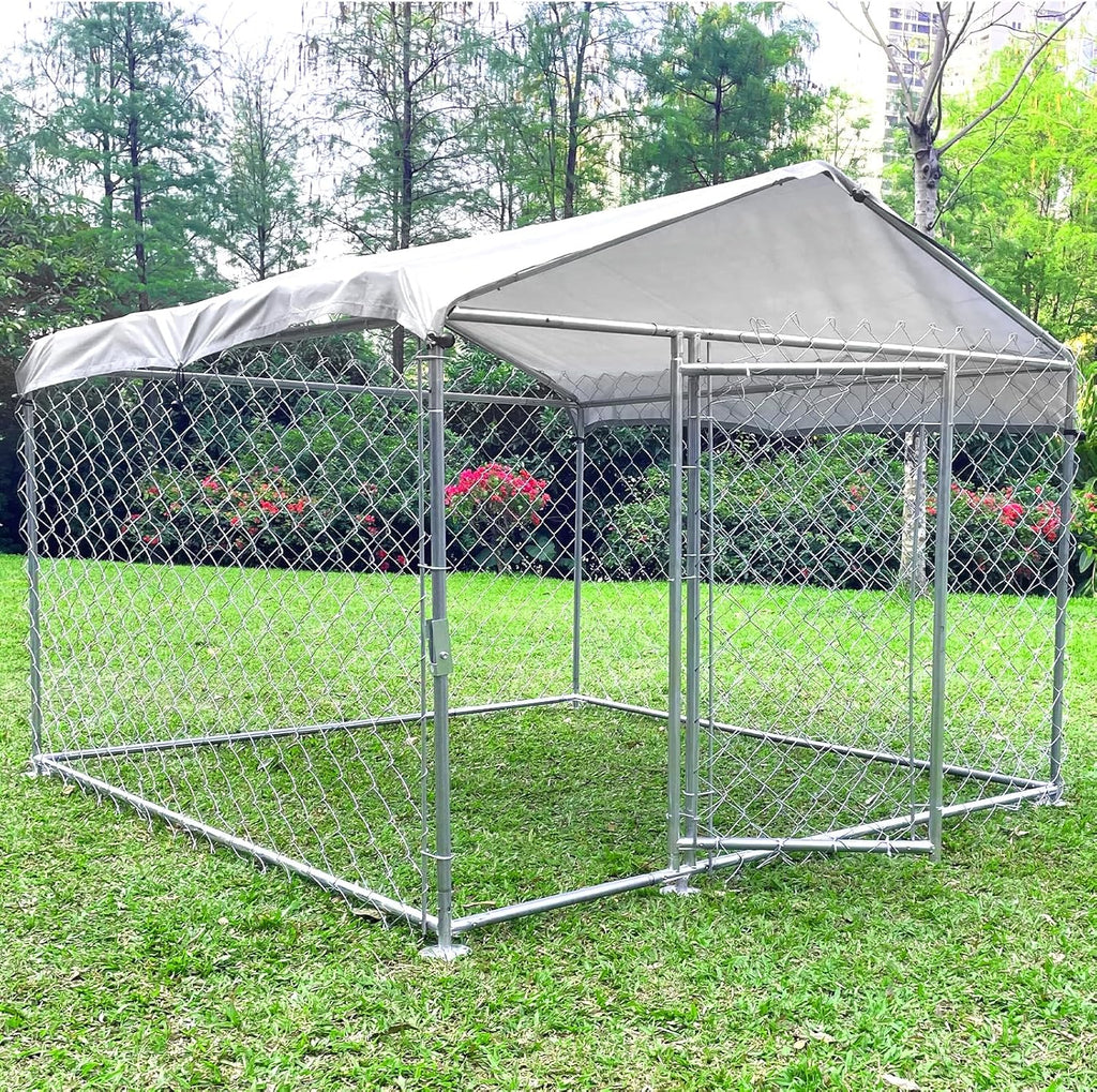 Heavy Duty Outdoor Dog Kennel with Waterproof Roof C301898