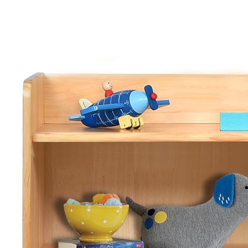 4-Tier Kids Wooden Bookshelf (Natural) Q663838