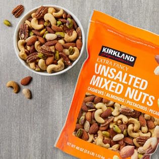 Unsalted Mixed Nuts 2.5 lb, 2 Pack L494
