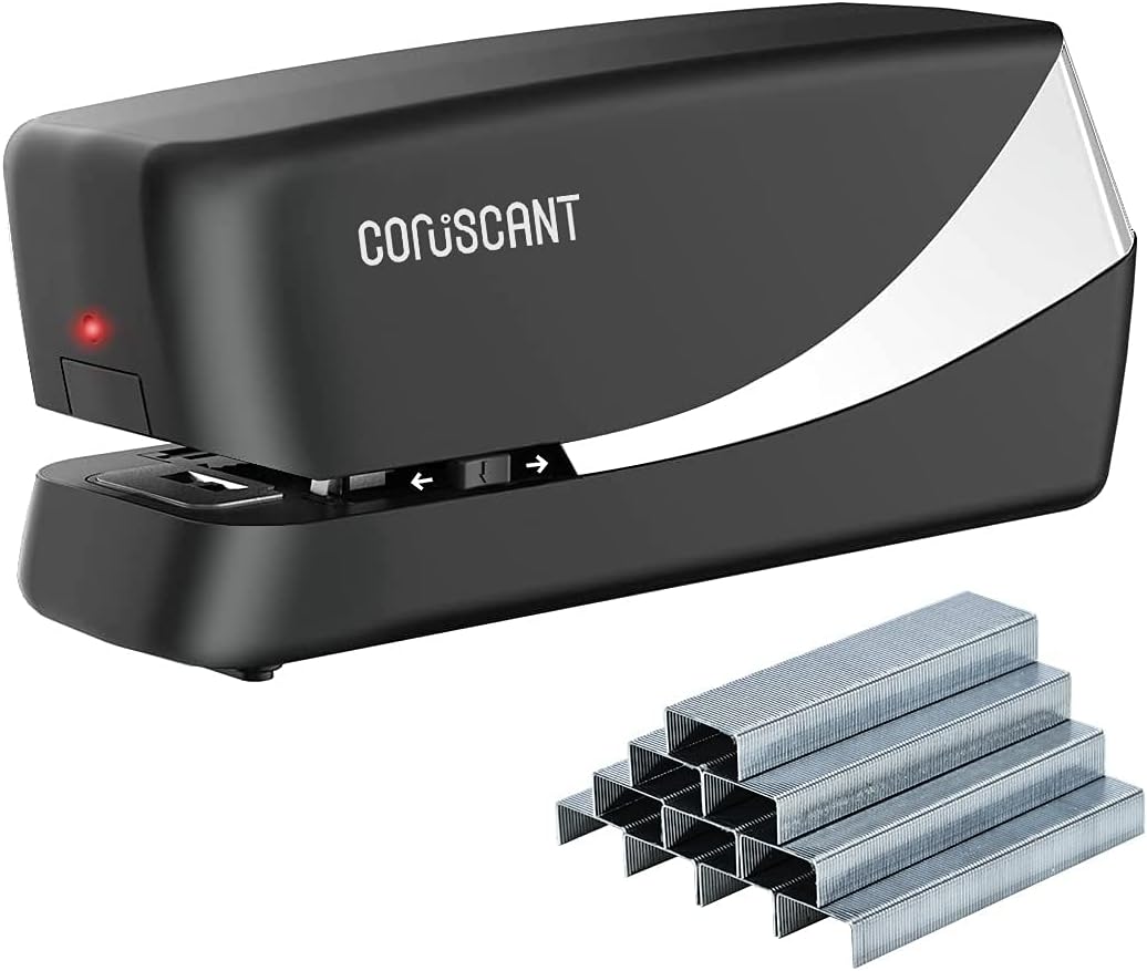 Electric Stapler, 25 Sheet Capacity, AC or Battery Powered H37267