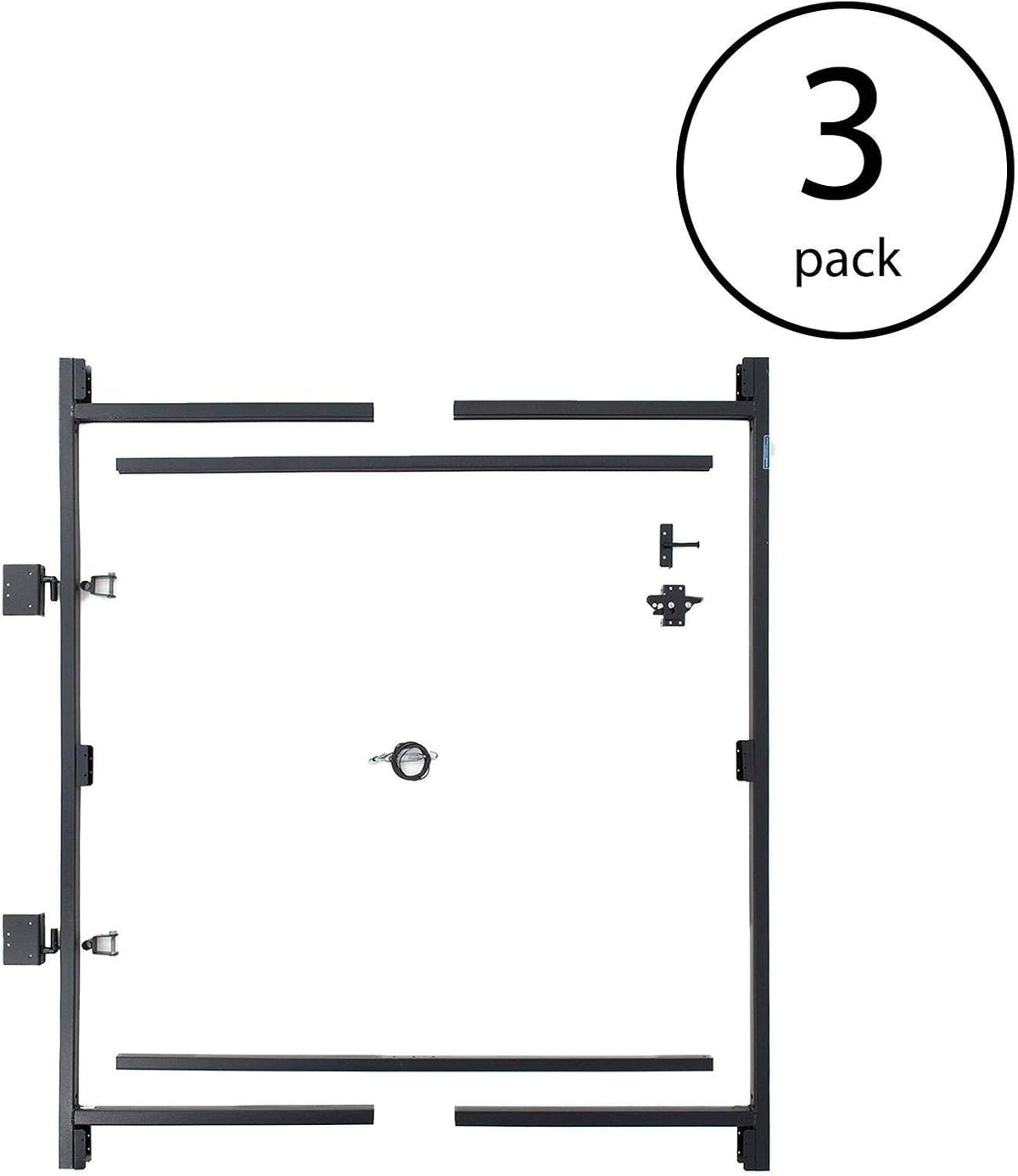 Steel Frame Gate Adjustable Building Kit, 60 to 96 Inches Wide and 6 Inches High, 3 Pack Z293728