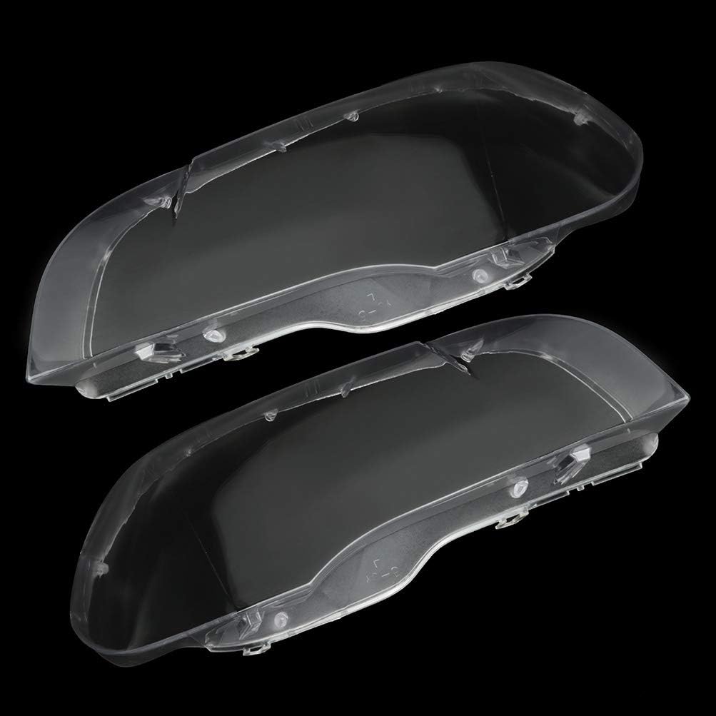 Left+Right Headlight Headlamp Clear Lens Shell Cover E519916