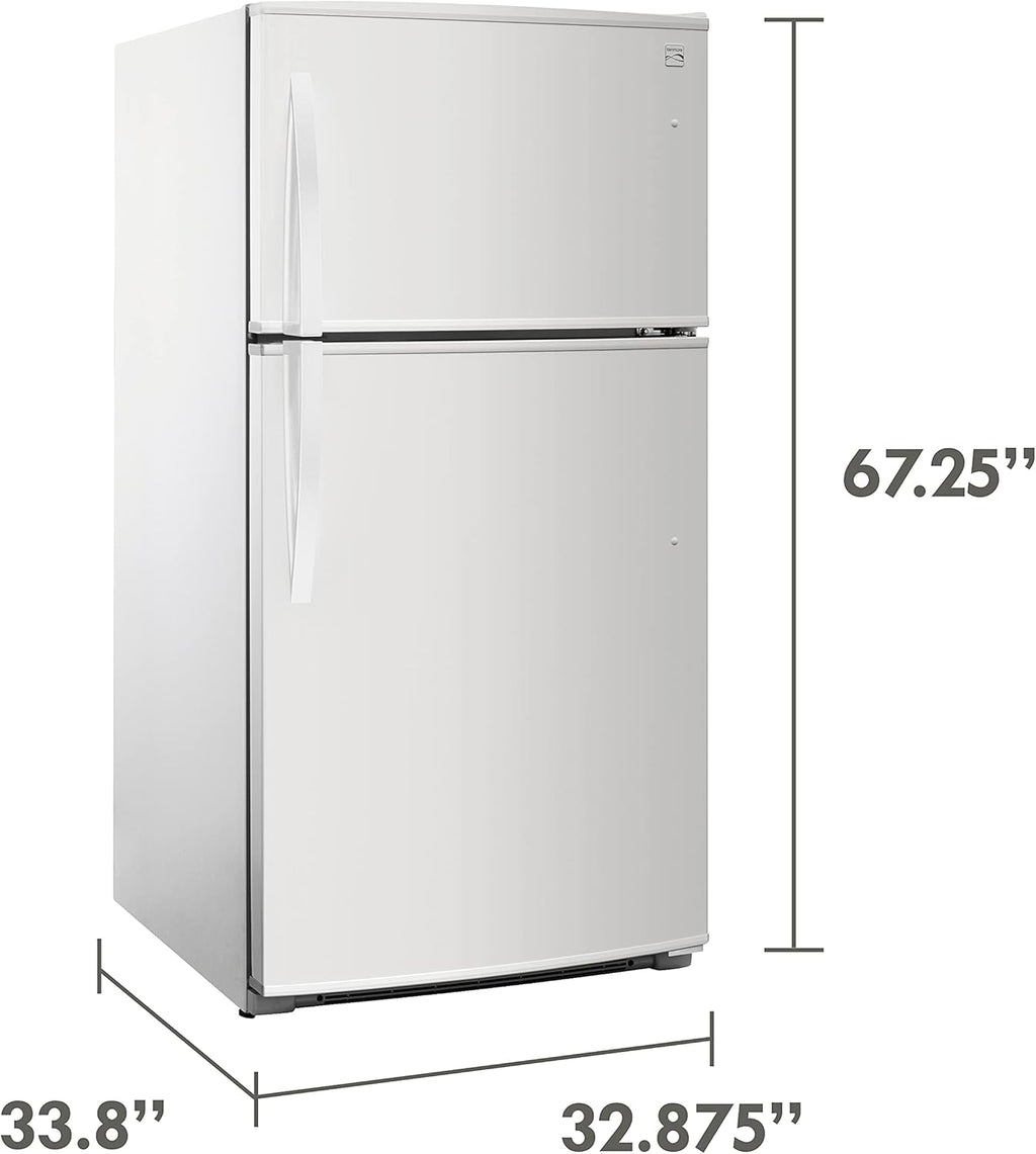 White 21 Cubic Ft. Top-Freezer Refrigerator W360603