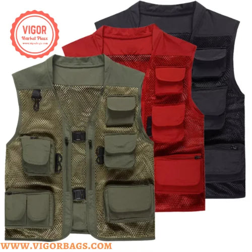 Multi Pockets Cargo Vest Jacket M945