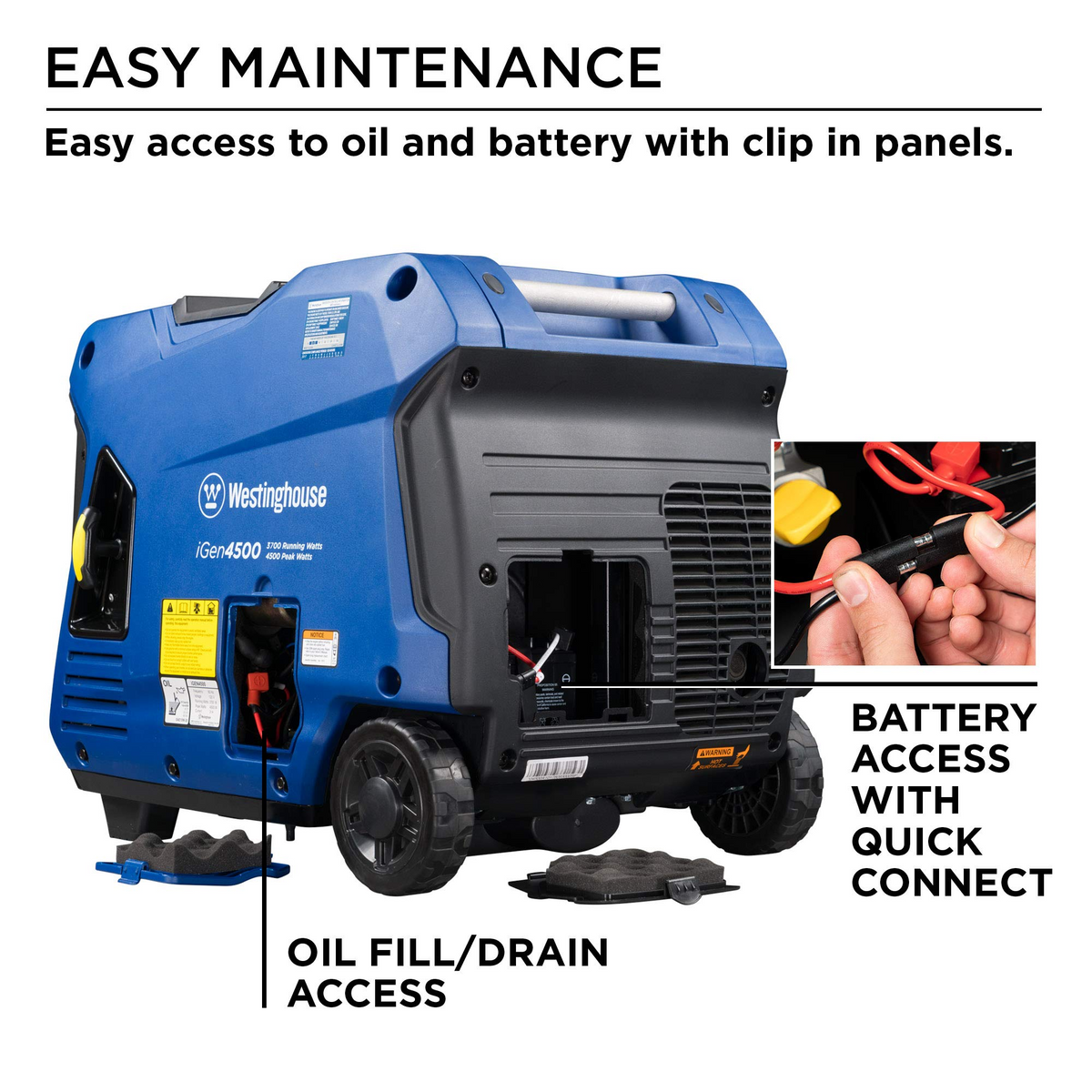 4500 Watt Portable Inverter Generator with Remote Electric Start K6334