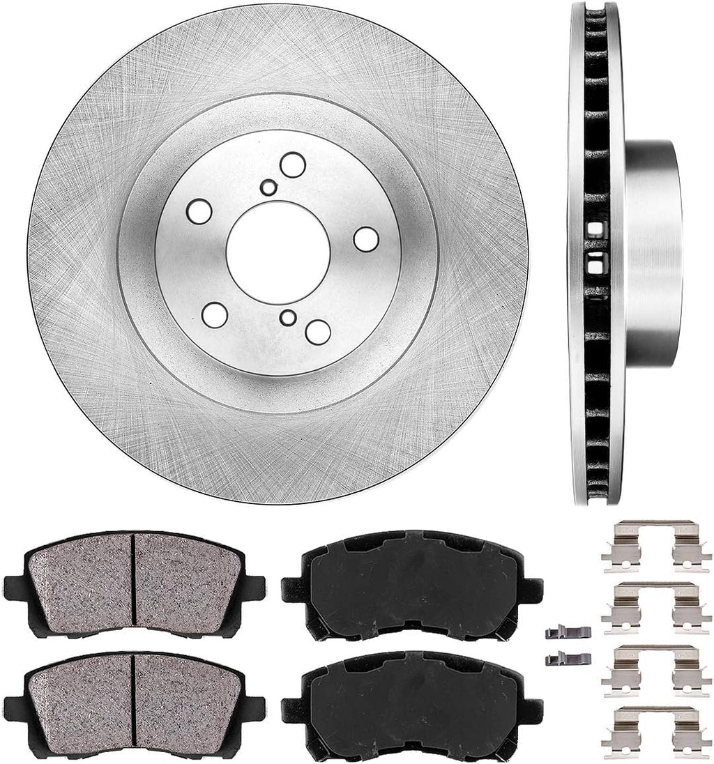 294mm 5 Lug Brake Rotors + Ceramic Pads + Hardware Y428601