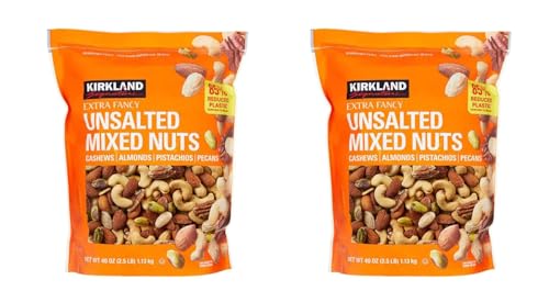 Unsalted Mixed Nuts 2.5 lb, 2 Pack L494