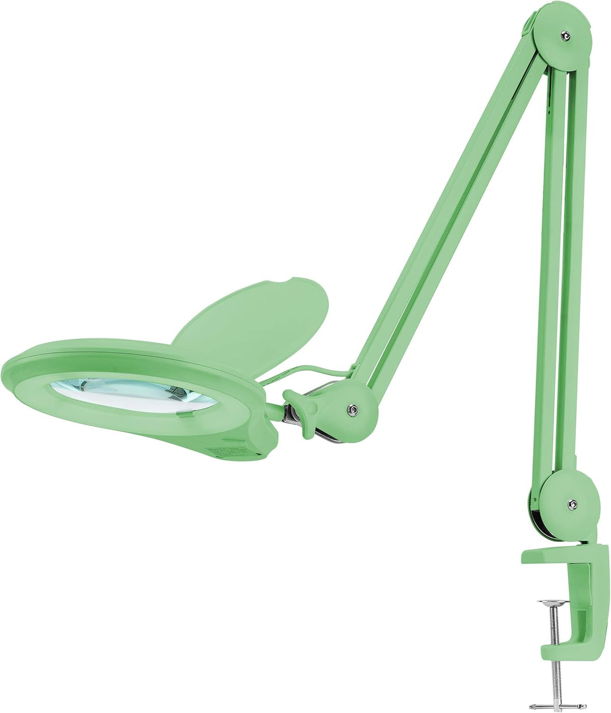 1,200 Lumens Dimmable LED Magnifying Lamp with Clamp, 5 Diopter, 5 Inches Lens, Gray F78330