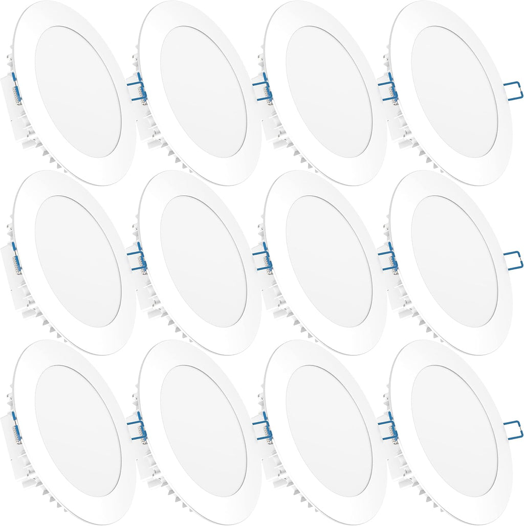 12 Pack 4 Inch Ultra Thin LED Recessed Lighting, 5000K Daylight, Dimmable Y2682