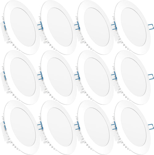 12 Pack 4 Inch Ultra Thin LED Recessed Lighting, 5000K Daylight, Dimmable Y2682