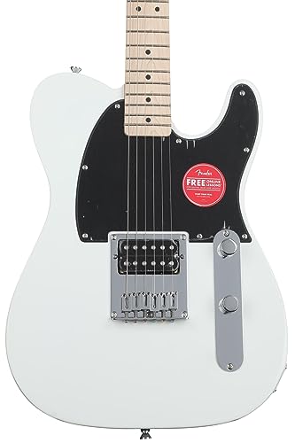 Arctic White Electric Guitar with Maple Fingerboard B7612