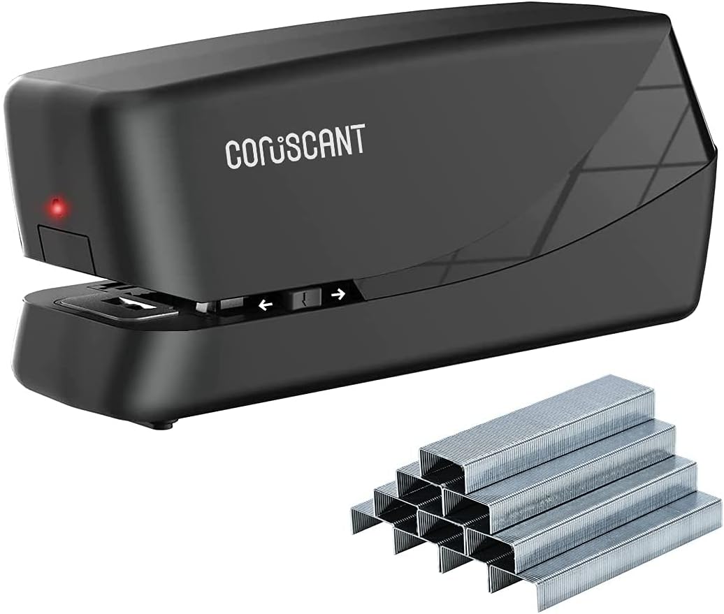 Electric Stapler, 25 Sheet Capacity, AC or Battery Powered H37267