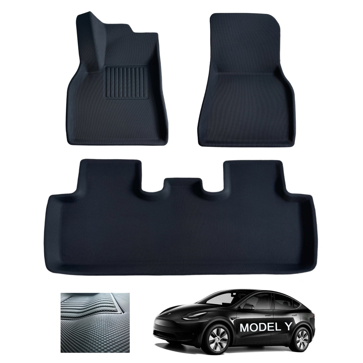 3 Pcs Waterproof Floor Mats Y254