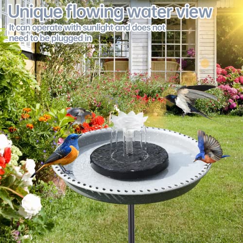 Solar Powered Bird Bath with Fountains A19956