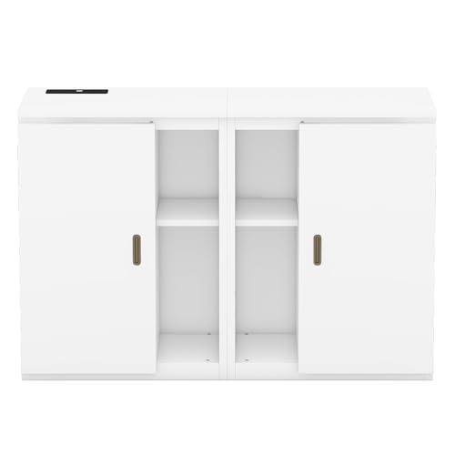 Queen Size Solid Wood Murphy Bed with USB Ports K7094