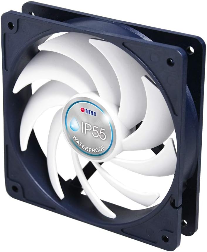 12V DC IP55 Waterproof Dustproof Cooling Fan 140mm 2 Pack H90001
