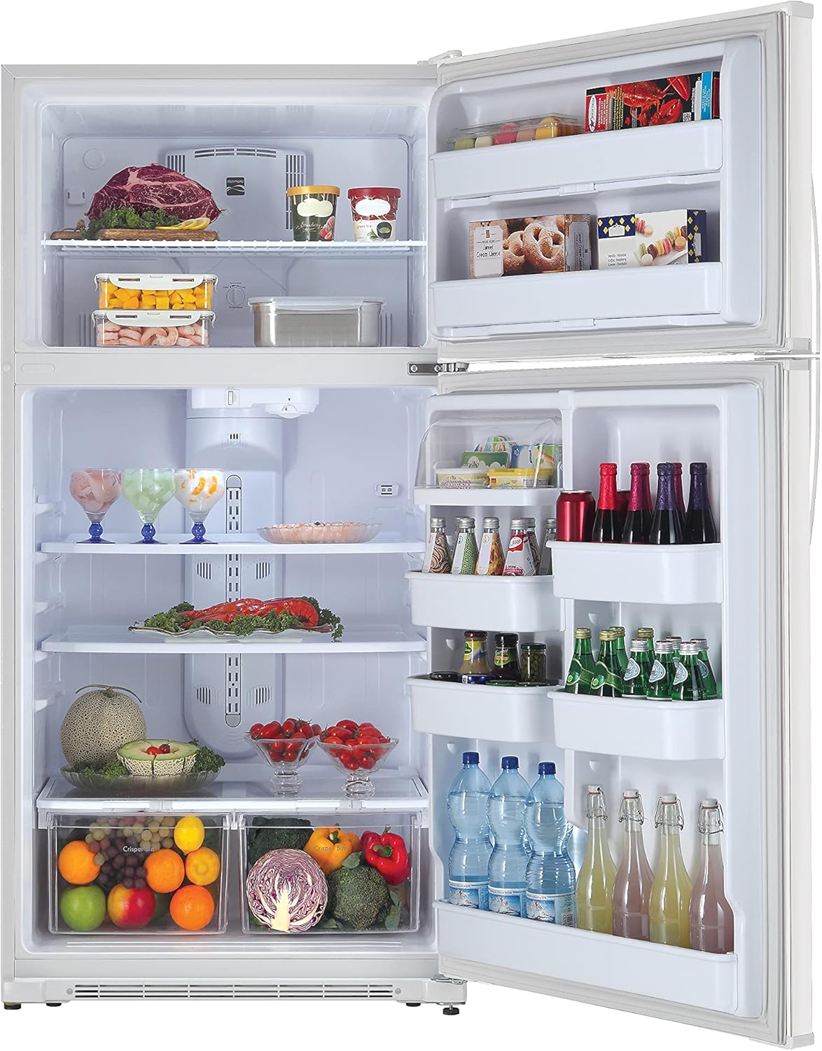 White 21 Cubic Ft. Top-Freezer Refrigerator W360603