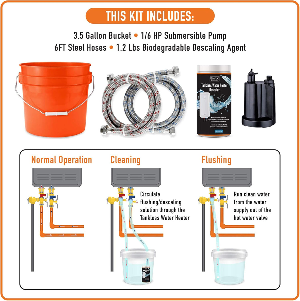 Tankless Water Heater Descaler Kit S18362