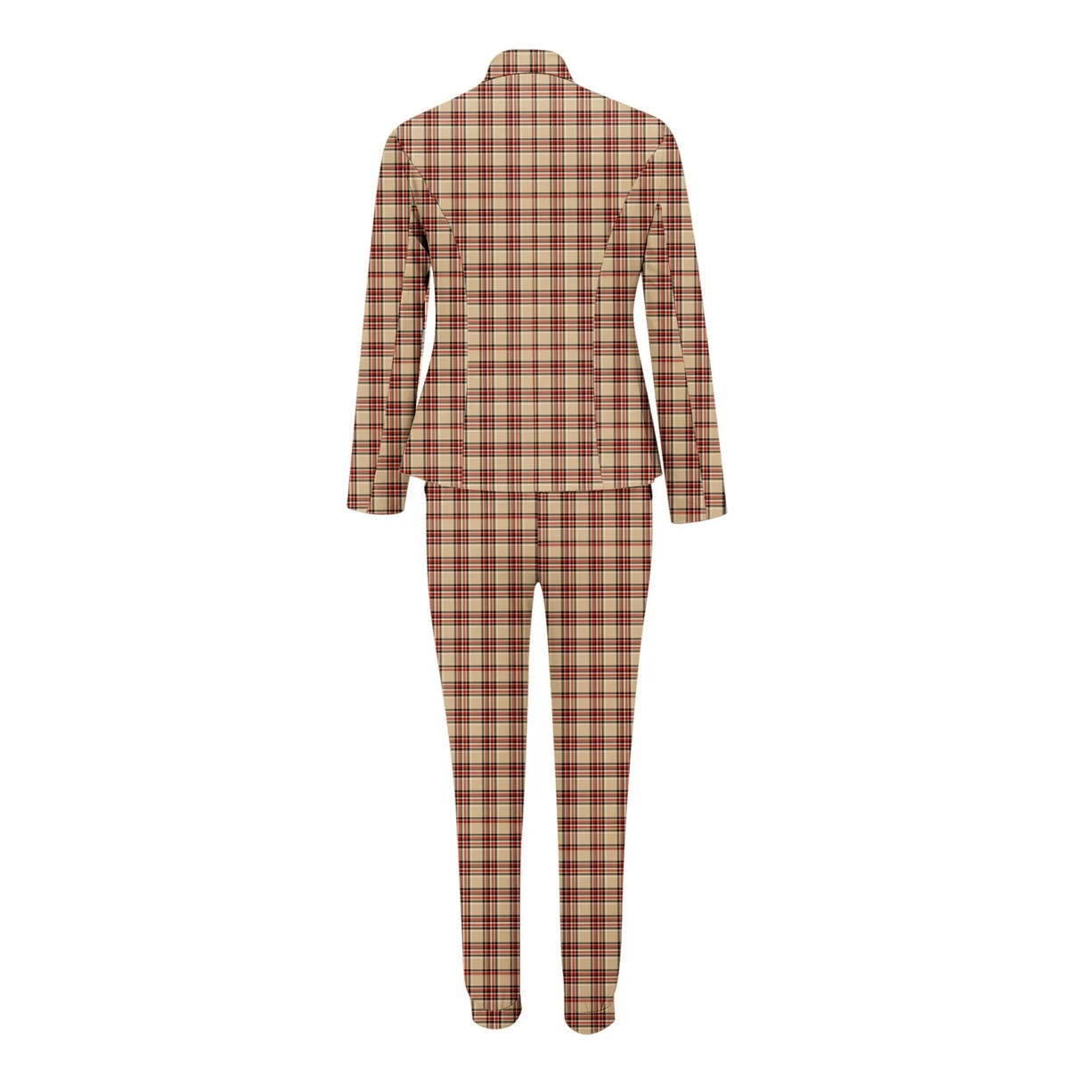Women's Casual Long Sleeved Slim Fitting Drawstring Suit Pants Set U295