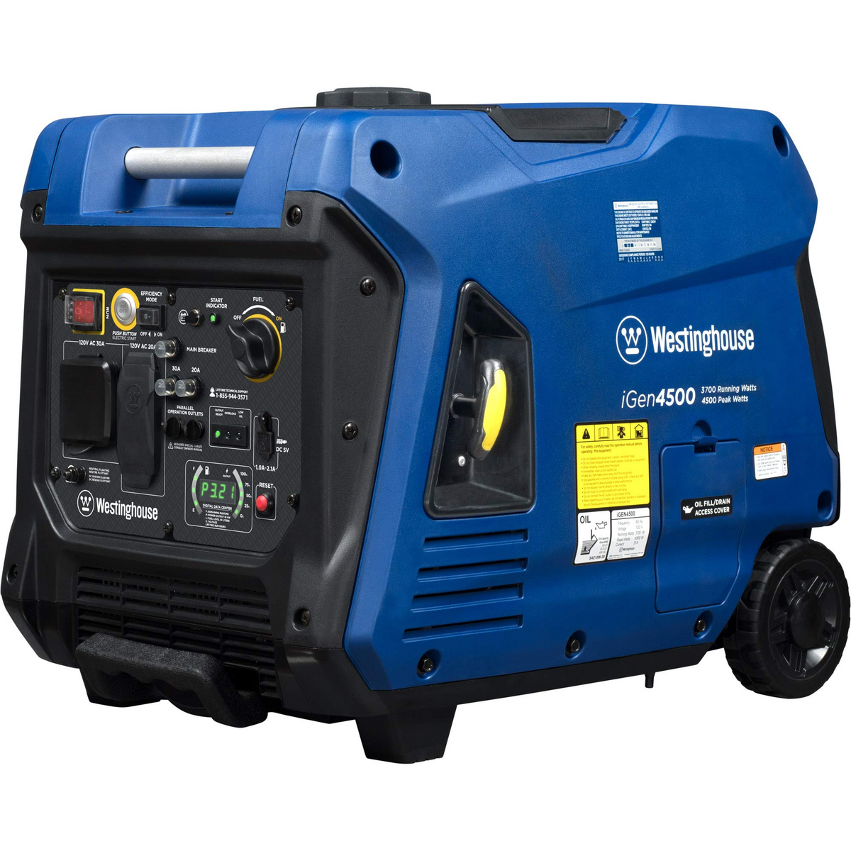 4500 Watt Portable Inverter Generator with Remote Electric Start K6334