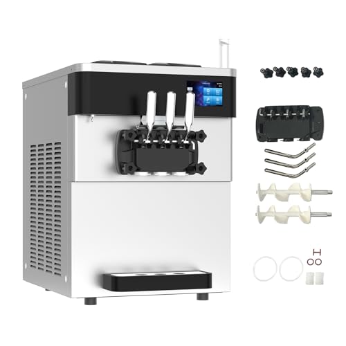 3 Flavors 110V Soft Serve Ice Cream Machine V4706