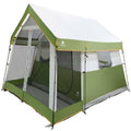 8-Person Family Cabin Camping Tent with Screen Porch and Carry Bag N750