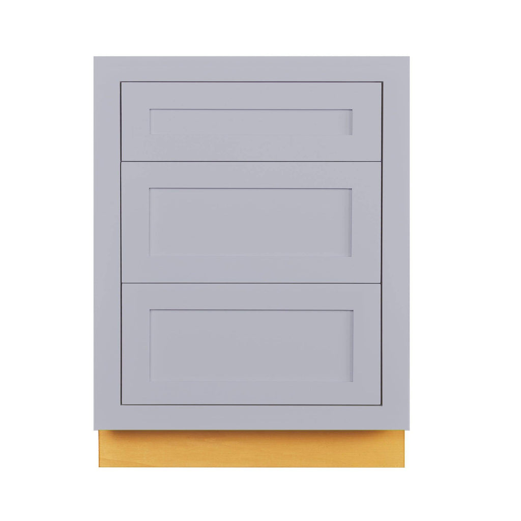 Light Gray 27 inch Wide Three Drawer Kitchen Cabinet W548310