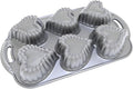 Metallic Heart Cakelet Pan B846