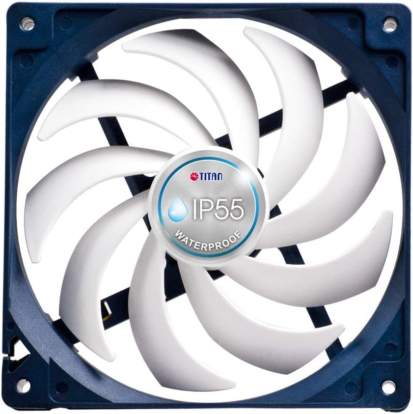 12V DC IP55 Waterproof Dustproof Cooling Fan 140mm 2 Pack H90001