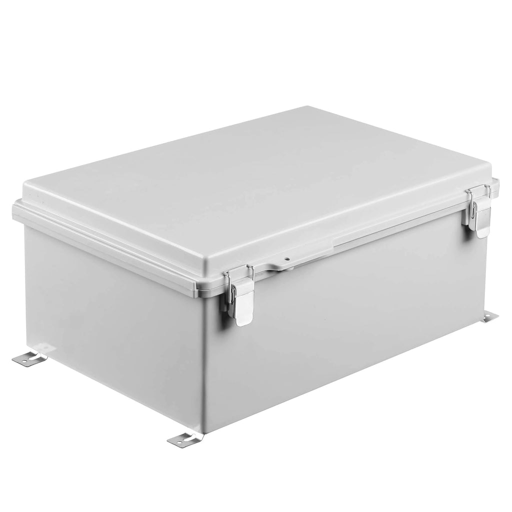 IP67 Waterproof Hinged Cover Plastic Junction Box with Mounting Plate 400×300×180mm B589428