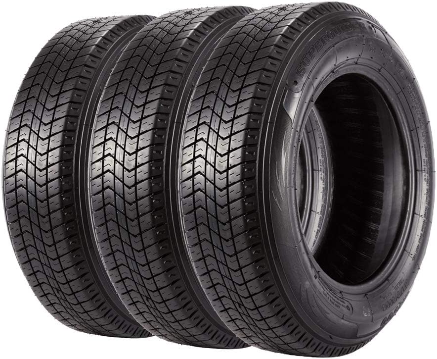 Set of 3 Trailer Tires 175/80D13 Load Range C W872