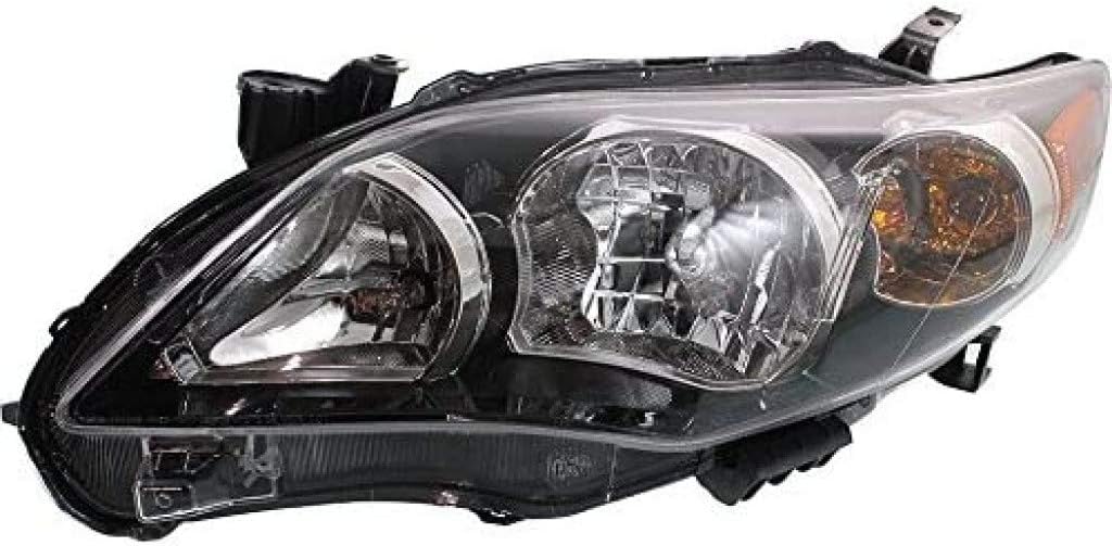 For Toyota Corolla Headlight 2011 2012 2013 Driver Side with Bulbs G953274