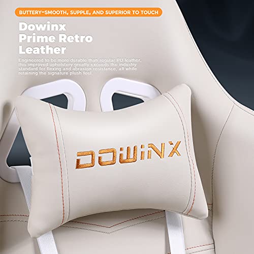 Brown Ergonomic Gaming Chair with Footrest and Massage Lumbar Support S178