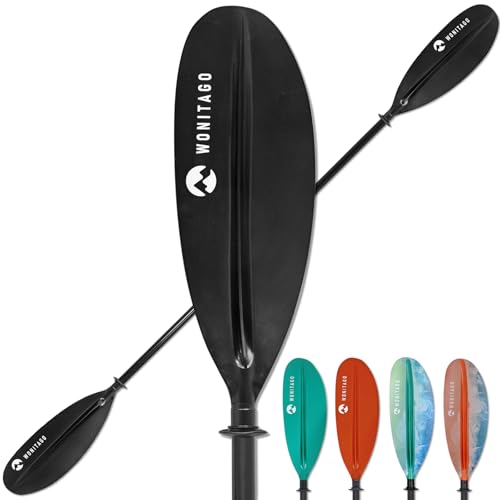 Fiberglass Shaft Adjustable Floating Kayak Paddles 3 Piece M88852