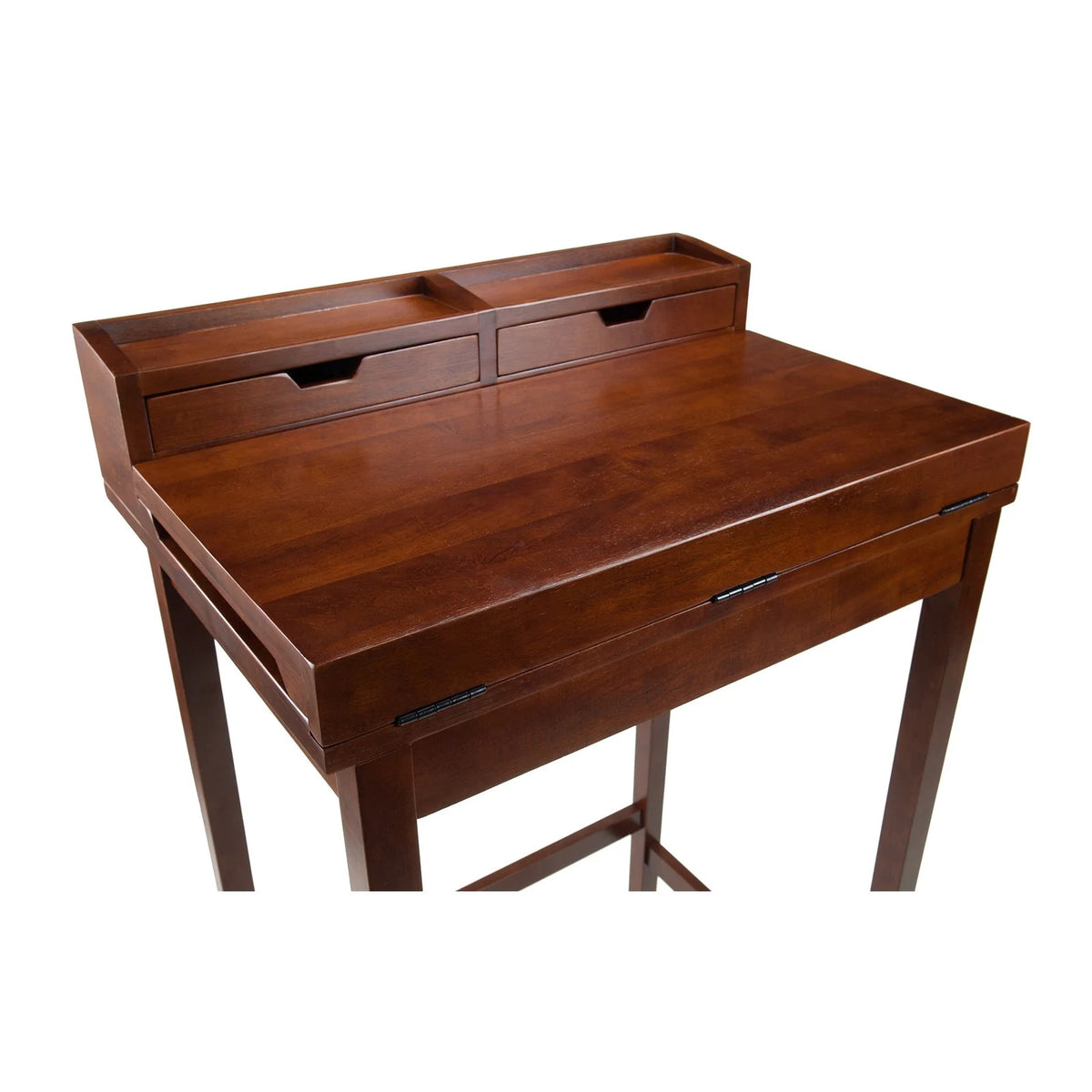Walnut Finish High Desk S48557