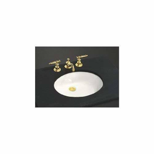 Almond Oval Undermount Bathroom Sink with Overflow O198755