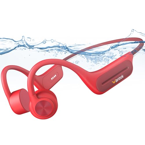 Bone Conduction Open-Ear Bluetooth Headphones with 32GB MP3 IP68 Waterproof Y354500