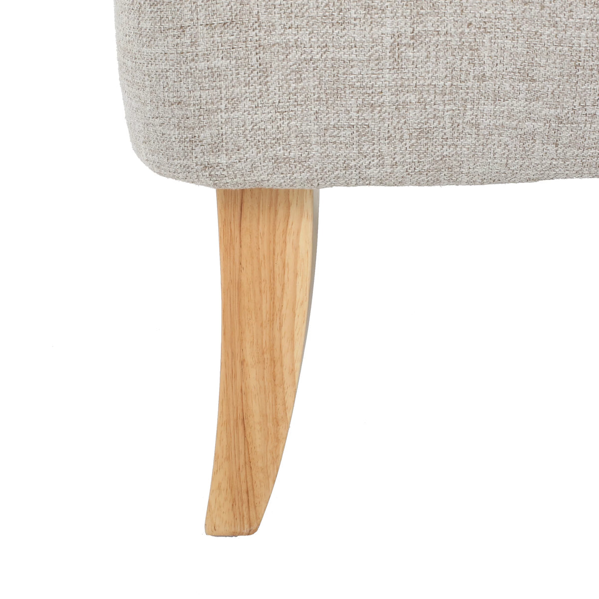 Beige Fabric Loveseat S6191