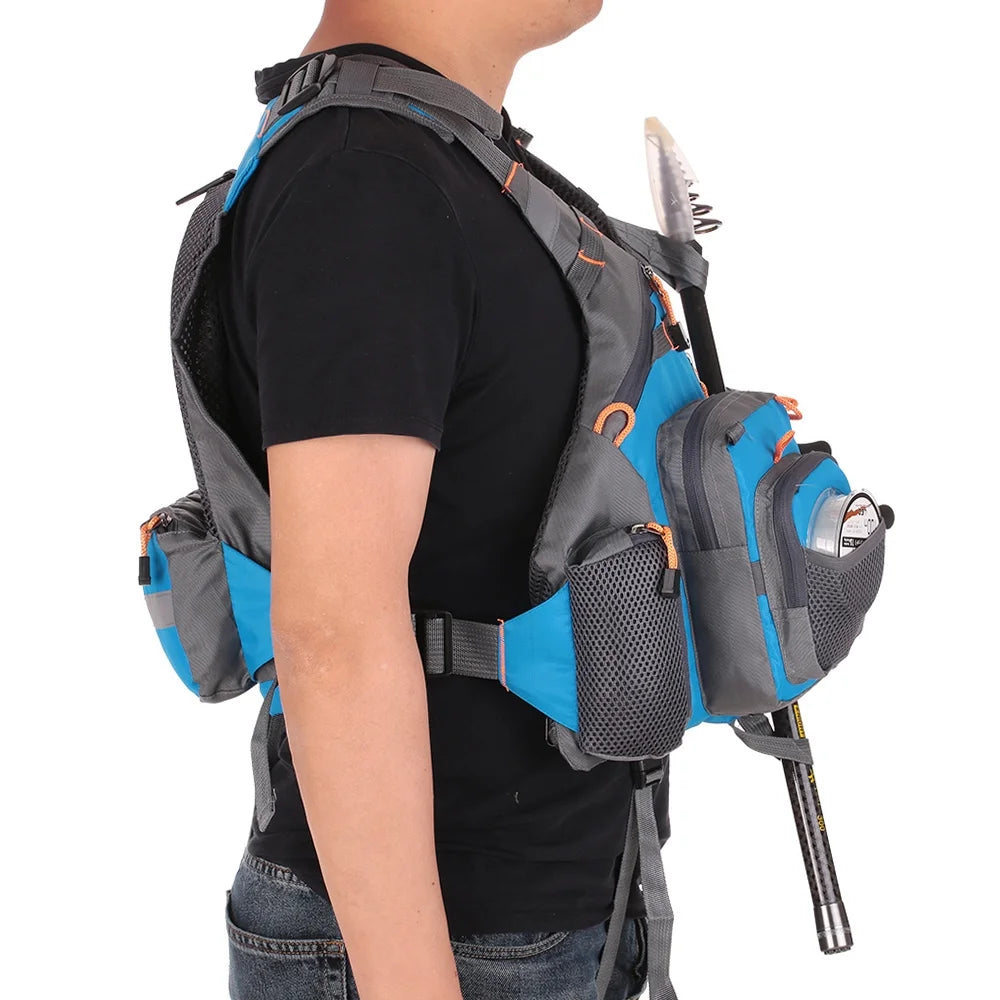 Outdoor Padded Fishing Life Jacket Swimming Sailing Waistcoat Floatation Device S928019