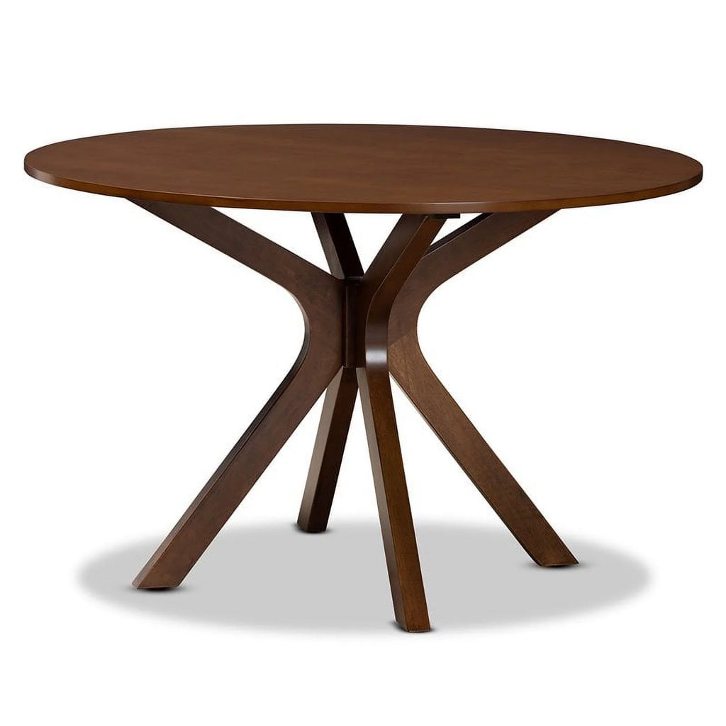 Walnut Round Wood Dining Table Y698293