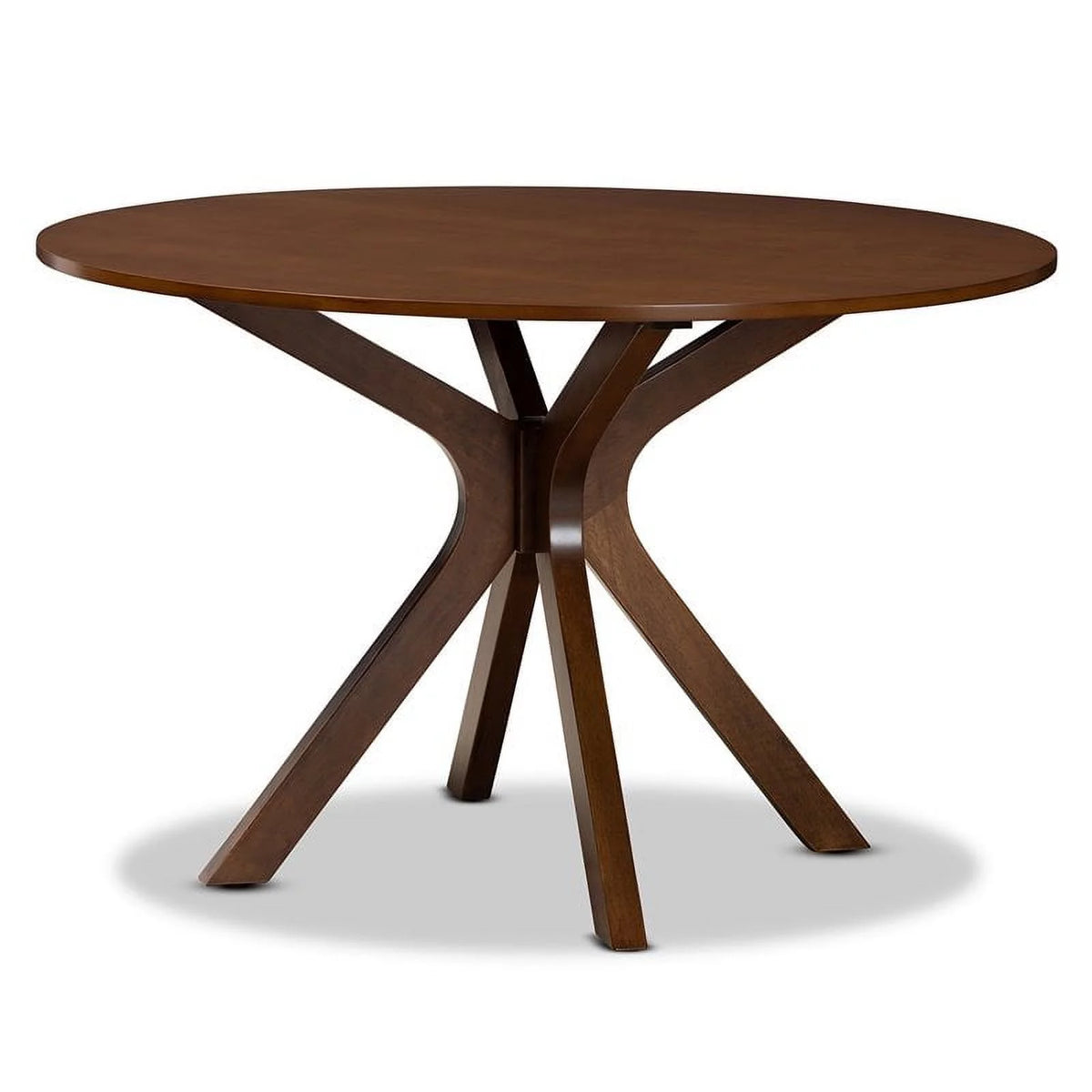 Walnut Round Wood Dining Table Y698293